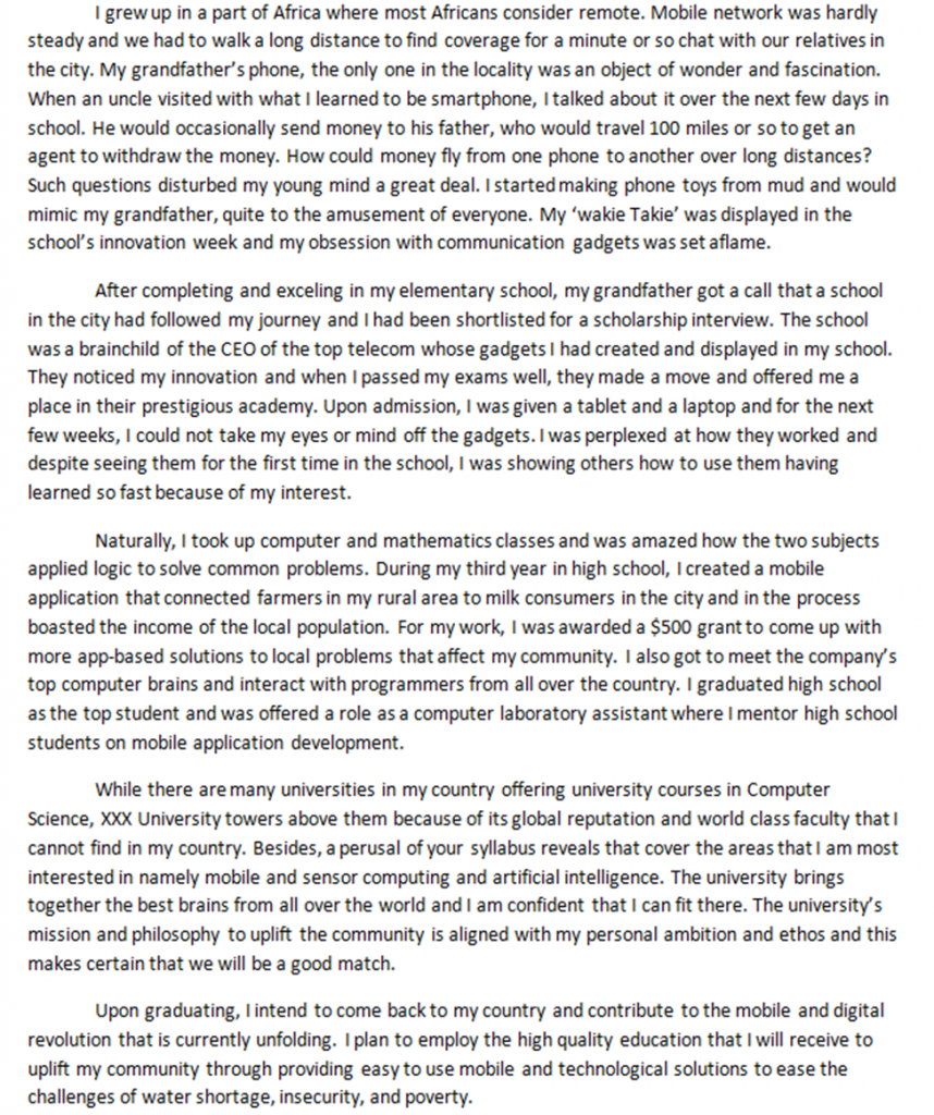 computer science student personal statement