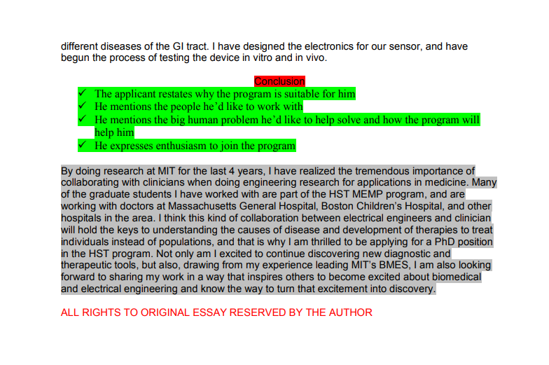 This is 4 of 4 of step by step analysis of the SOP.