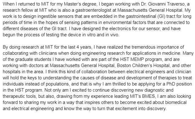 This is part 3 of 3 of the shared PhD SoP to MIT biomedical engineering PhD program