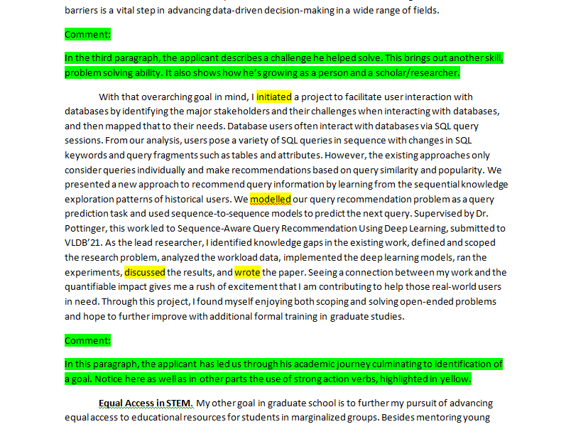 Step by step Analysis of MIT accepted SoP for CS (1) 3/5